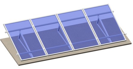 Adjustable triangle mounting brackets for solar panels