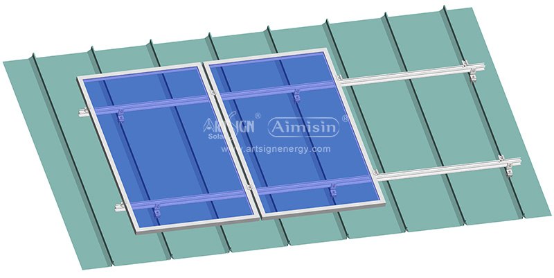Supports de montage pour clip solaire de toit à joint debout