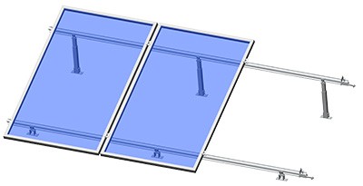 Support solaire pour toit plat
