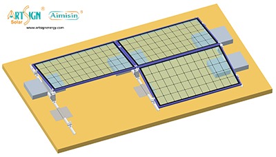 Ballastage de panneaux solaires sur toits plats