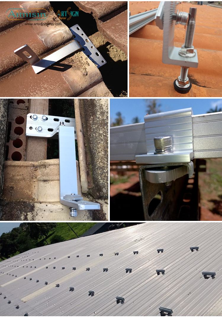 supports de toit pour panneaux solaires