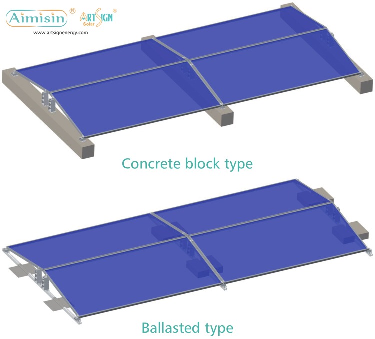 structure solaire en aluminium
