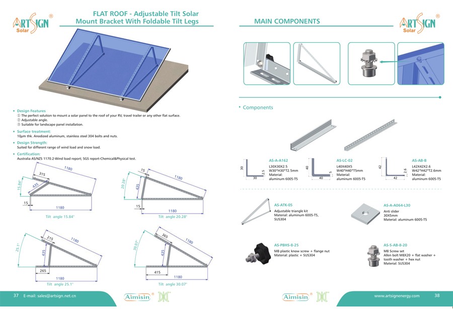 Système de rayonnage pour toit plat