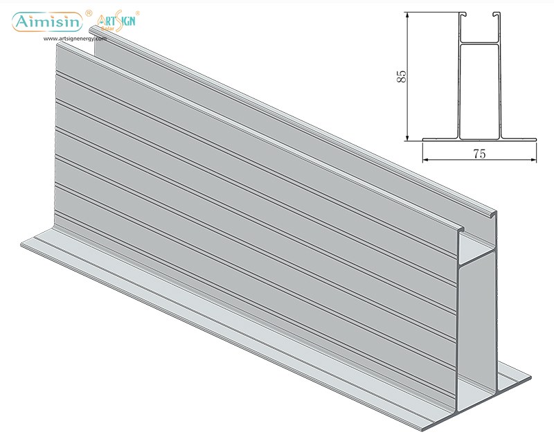 support sur rail solaire