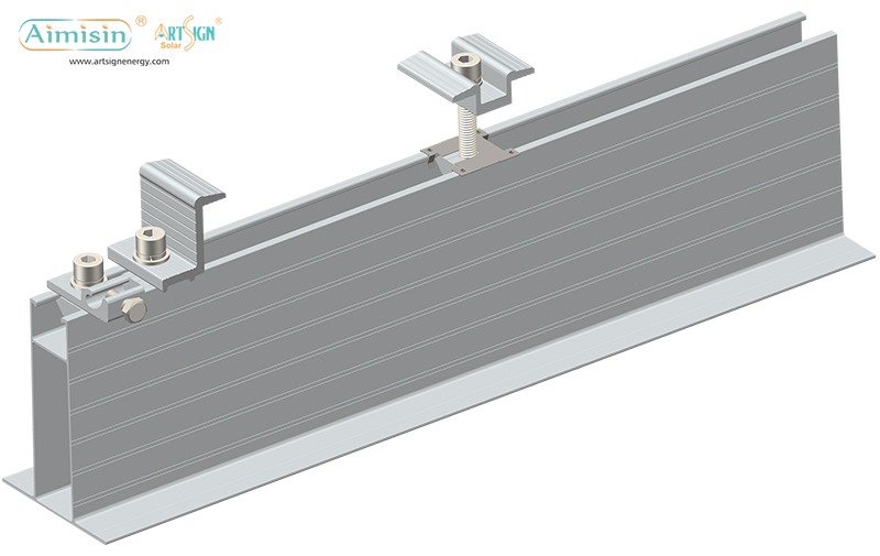 support sur rail solaire