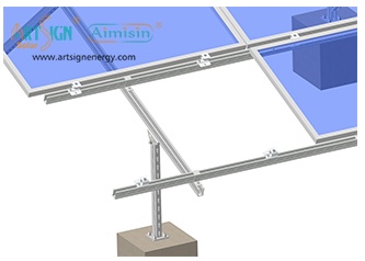 ground mounting system for solar panels