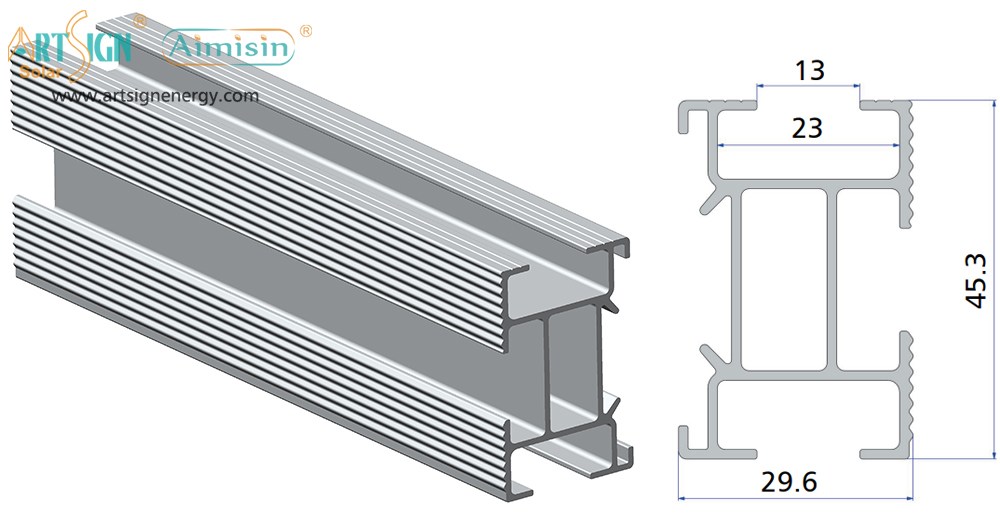 ART SIGN solar mount system rail AS-R-09B