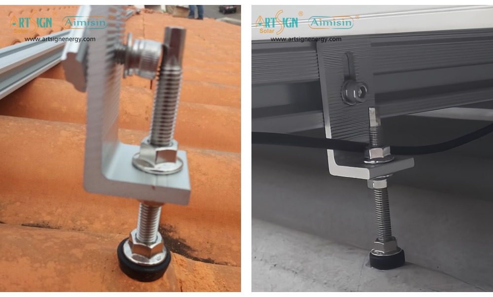 ART SIGN Solar panel roof mounts AS-RH-02W case study