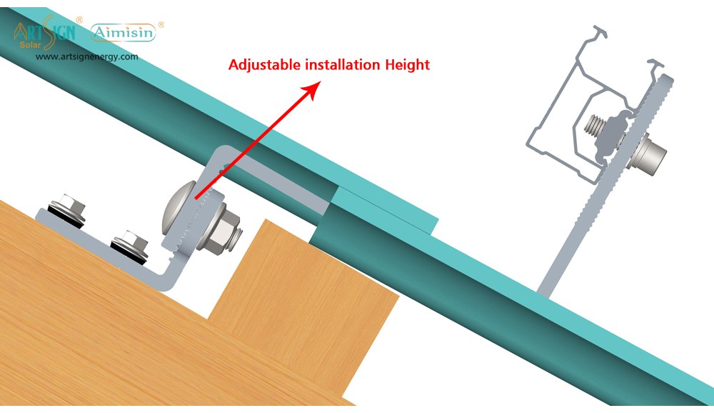 ART SIGN compatible nut and rail for hook 21#