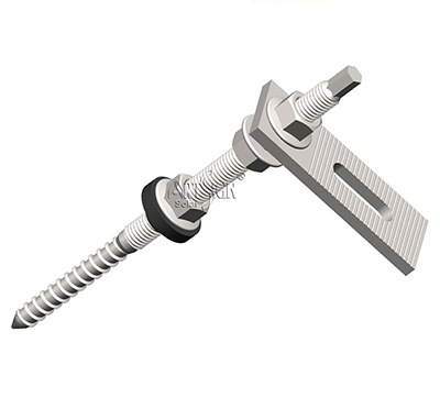 solar hanger bolt with adapter plate