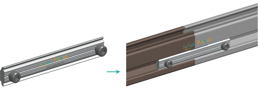 ART SIGN Mounting rails for solar panels D rail AS-DR-03