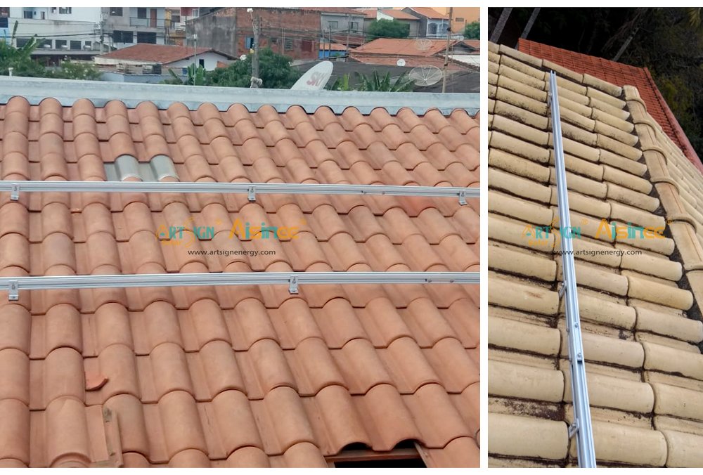 ART SIGN Mounting rails for solar panels D rail AS-DR-03 case study