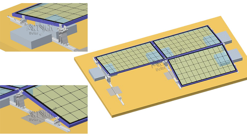 industrial solar mounting structure