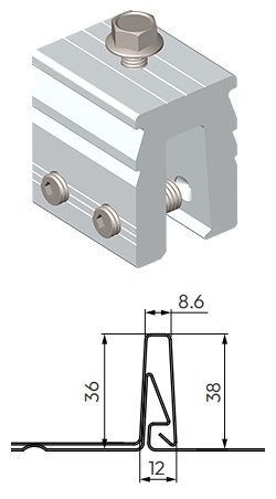 solar panel roof clips