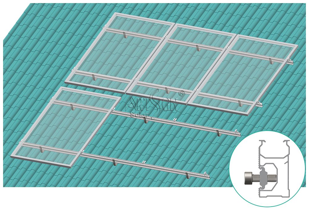 internal solar rail splice