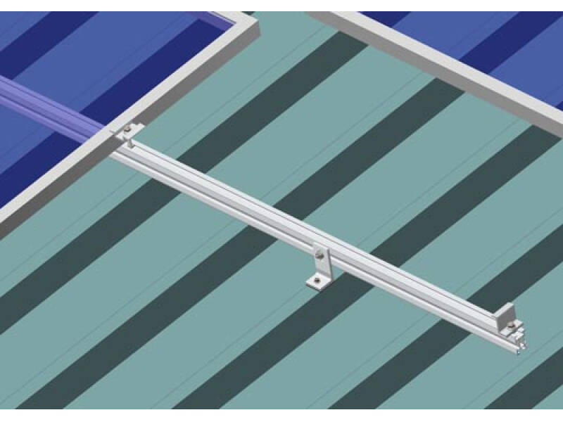 Panneau solaire système de montage pour en pente toit en métal 