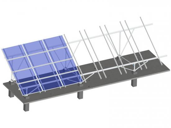 Aluminum ground mount solar racking