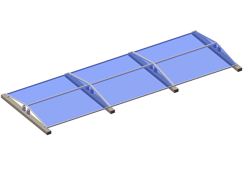 Système de montage de toit plat solaire est-ouest 