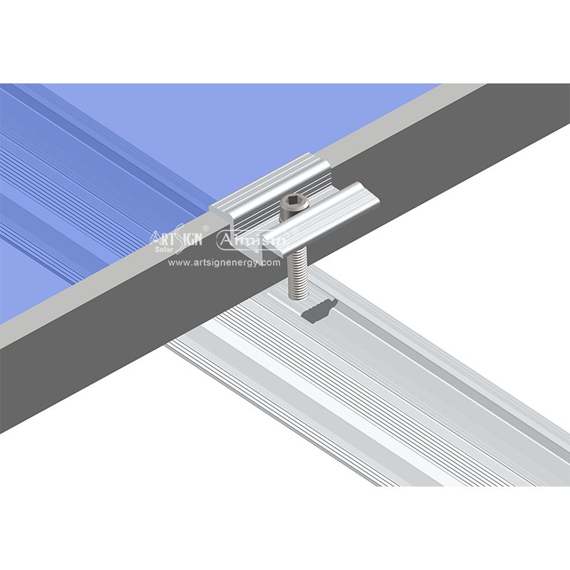 Système de montage de panneaux solaires sur toit plat - kit d'inclinaison réglable hauteur de dégagement élevée 