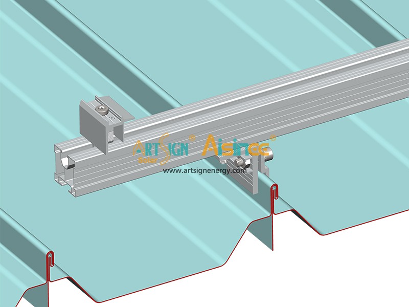 Collier de fixation pour toiture à joints debout en aluminium AS-ARH-31 | ART SIGN