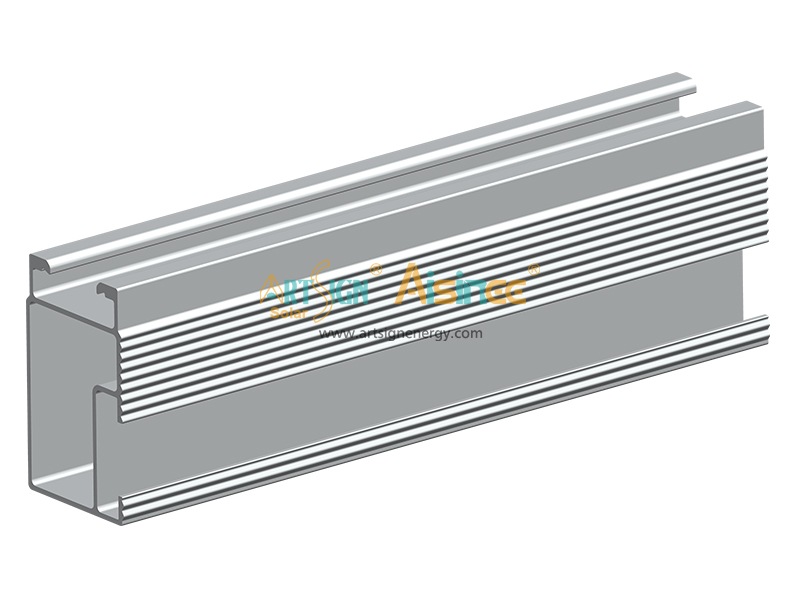 Rail de montage rapide en aluminium anodisé de qualité supérieure pour panneaux solaires | ART SIGN
