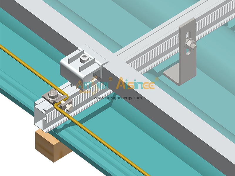 Rail de montage rapide en aluminium anodisé de qualité supérieure pour panneaux solaires | ART SIGN