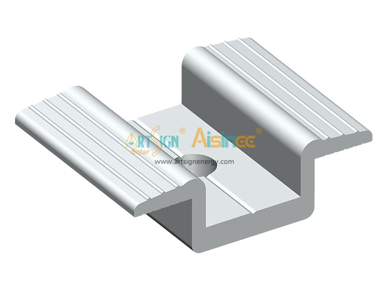 Collier de serrage central en aluminium pour supports de fixation solaires, certifié CE | ART SIGN