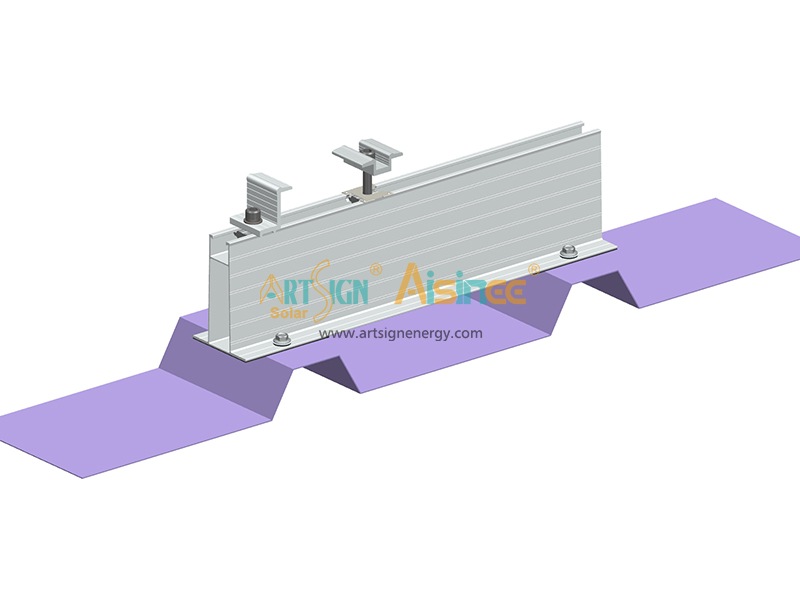 Panneau photovoltaïque solaire sur mini rail en aluminium DR 07C#