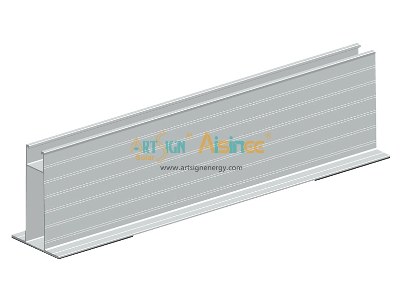 Panneau photovoltaïque solaire sur mini rail en aluminium DR 07C#