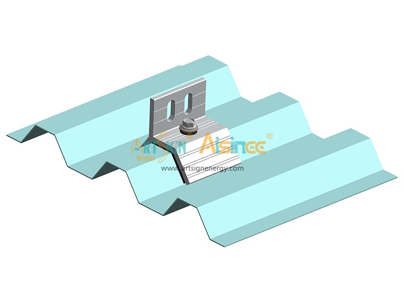 Solutions de montage de panneaux solaires résidentiels à pinces à nervures sur galerie de toit