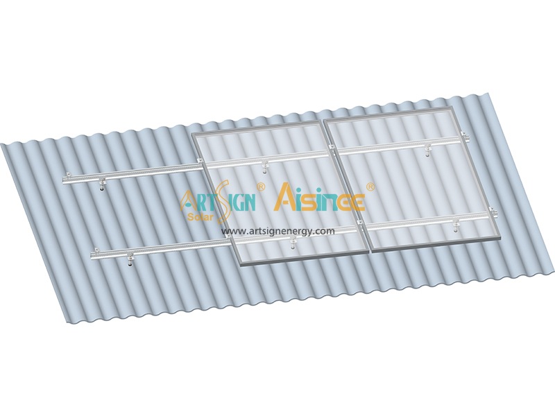 Module photovoltaïque solaire de montage en aluminium 6005-T5, pied en L AS-A-A475 |Art Sign