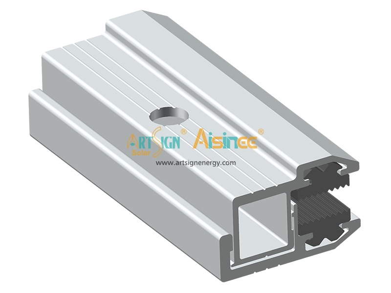 Pince en aluminium extrudé pour panneaux solaires à couches minces sans cadre | Art Sign