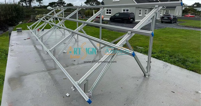 Projet de système de montage au sol en aluminium en Irlande