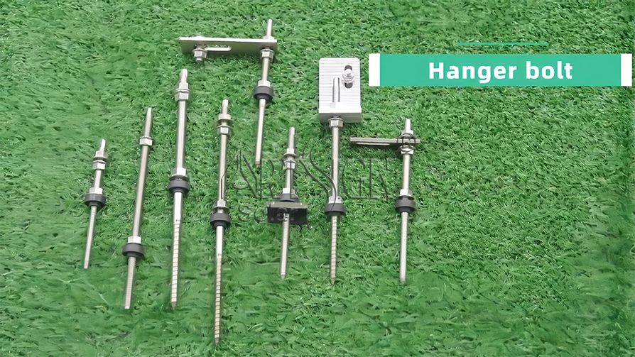 Boulon de suspension pour montage sur toit de panneau solaire