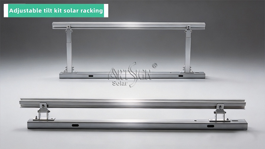 Kit de montage solaire en aluminium à inclinaison réglable |Art Sign