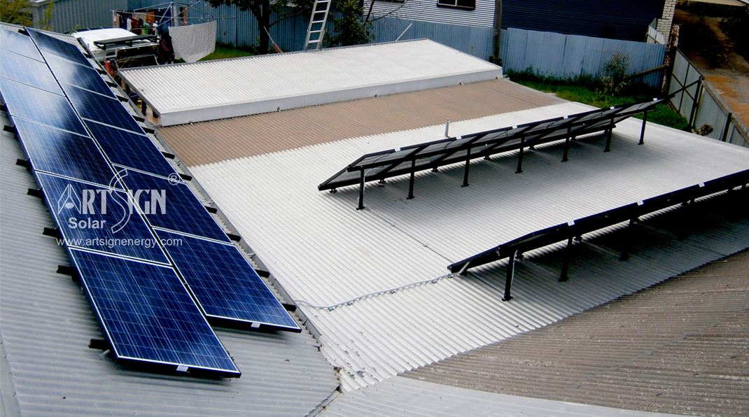 Système de montage solaire sur le toit tangé