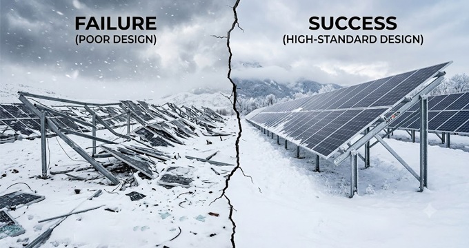 Survivre aux conditions météorologiques extrêmes : pourquoi la capacité de charge aux vents forts et à la neige redéfinit les normes de montage solaire |Art Sign